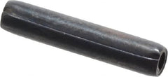 Made in USA - 3/32" Diam x 1/2" Long Coiled Spring Pin - Grade 1070-1090 Alloy Steel, Black Oxide Finish - Benchmark Tooling