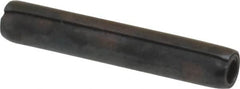 Made in USA - 3/32" Diam x 9/16" Long Coiled Spring Pin - Grade 1070-1090 Alloy Steel, Black Oxide Finish - Benchmark Tooling