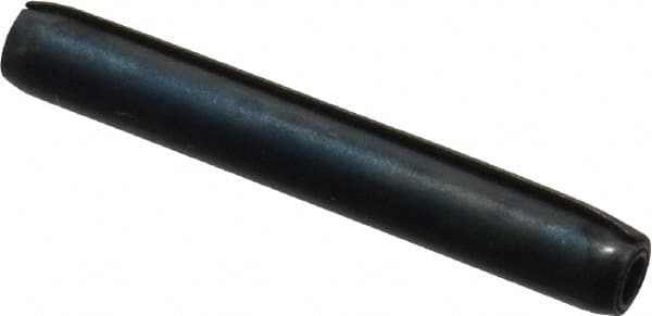 Made in USA - 3/32" Diam x 11/16" Long Coiled Spring Pin - Grade 1070-1090 Alloy Steel, Black Oxide Finish - Benchmark Tooling