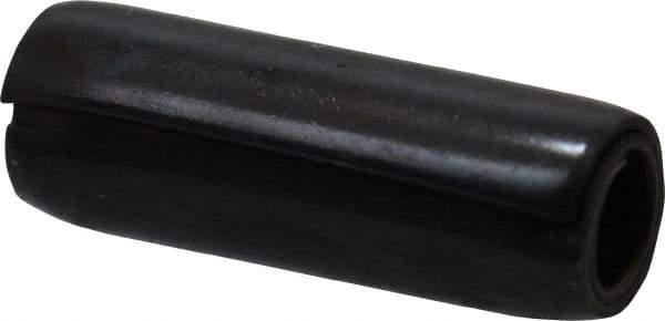 Made in USA - 1/8" Diam x 3/8" Long Coiled Spring Pin - Grade 1070-1090 Alloy Steel, Black Oxide Finish - Benchmark Tooling