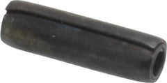 Made in USA - 1/8" Diam x 7/16" Long Coiled Spring Pin - Grade 1070-1090 Alloy Steel, Black Oxide Finish - Benchmark Tooling