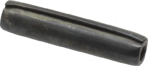 Made in USA - 1/8" Diam x 9/16" Long Coiled Spring Pin - Grade 1070-1090 Alloy Steel, Black Oxide Finish - Benchmark Tooling