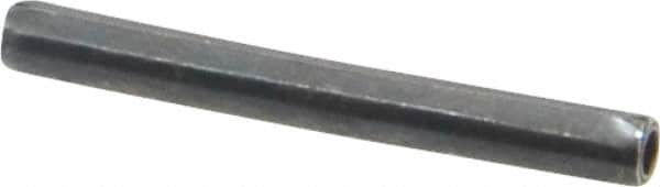 Made in USA - 1/8" Diam x 1-1/8" Long Coiled Spring Pin - Grade 1070-1090 Alloy Steel, Black Oxide Finish - Benchmark Tooling