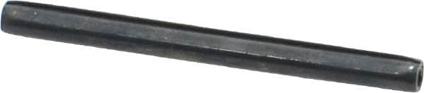 Made in USA - 1/8" Diam x 1-1/2" Long Coiled Spring Pin - Grade 1070-1090 Alloy Steel, Black Oxide Finish - Benchmark Tooling