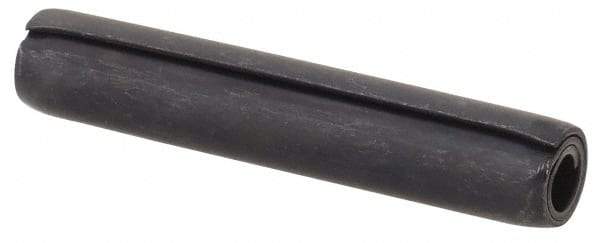 Made in USA - 5/32" Diam x 7/8" Long Coiled Spring Pin - Grade 1070-1090 Alloy Steel, Black Oxide Finish - Benchmark Tooling