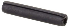 Made in USA - 5/32" Diam x 7/8" Long Coiled Spring Pin - Grade 1070-1090 Alloy Steel, Black Oxide Finish - Benchmark Tooling