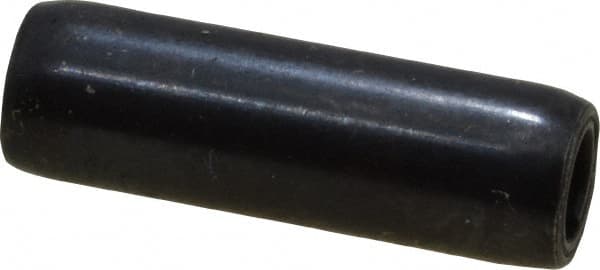 Made in USA - 3/16" Diam x 5/8" Long Coiled Spring Pin - Grade 1070-1090 Alloy Steel, Black Oxide Finish - Benchmark Tooling