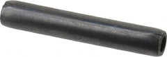 Made in USA - 3/16" Diam x 1-1/8" Long Coiled Spring Pin - Grade 1070-1090 Alloy Steel, Black Oxide Finish - Benchmark Tooling