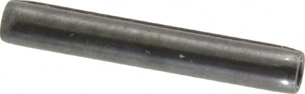 Made in USA - 3/16" Diam x 1-1/4" Long Coiled Spring Pin - Grade 1070-1090 Alloy Steel, Black Oxide Finish - Benchmark Tooling