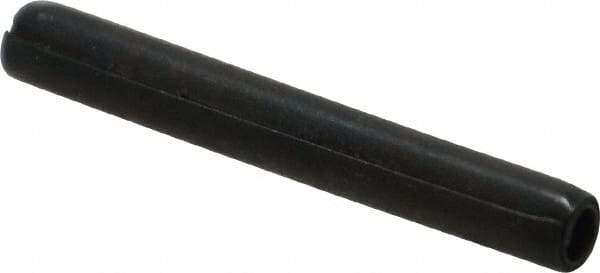 Made in USA - 3/16" Diam x 1-1/2" Long Coiled Spring Pin - Grade 1070-1090 Alloy Steel, Black Oxide Finish - Benchmark Tooling