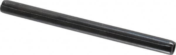 Made in USA - 3/16" Diam x 2-1/2" Long Coiled Spring Pin - Grade 1070-1090 Alloy Steel, Black Oxide Finish - Benchmark Tooling