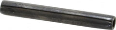 Made in USA - 1/4" Diam x 2" Long Coiled Spring Pin - Grade 1070-1090 Alloy Steel, Black Oxide Finish - Benchmark Tooling