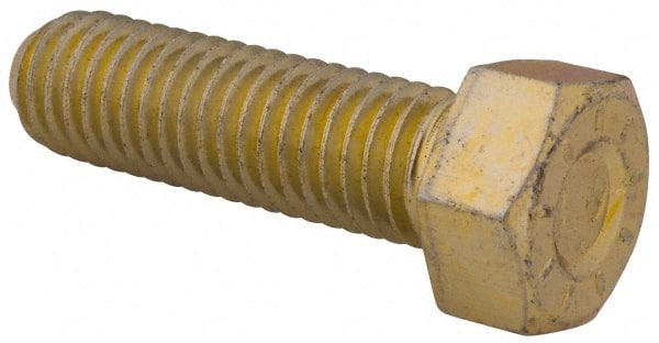 Hex Head Cap Screw: 1/2-13 x 1-3/4″, Grade L9 Steel, Zinc Yellow Dichromate Finish Fully Threaded