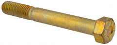 Hex Head Cap Screw: 5/8-11 x 5″, Grade L9 Steel, Zinc Yellow Dichromate Finish Partially Threaded