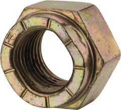 Value Collection - 3/8-24 UNF Grade L9 Hex Lock Nut with Distorted Thread - Cadmium Dichromate Finish - Benchmark Tooling