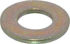 Made in USA - 5/16" Screw, Grade 9 Steel SAE Flat Washer - Zinc Yellow Dichromate Finish - Benchmark Tooling