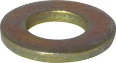 Value Collection - 3/8" Screw, Grade 9 Steel SAE Flat Washer - Zinc Yellow Dichromate Finish - Benchmark Tooling