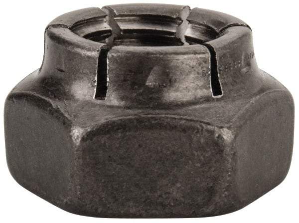 Flex-Loc - 5/8-11 UNC Grade 2 Heavy Hex Lock Nut with Expanding Flex Top - Uncoated, Meets Military Specifications - Benchmark Tooling