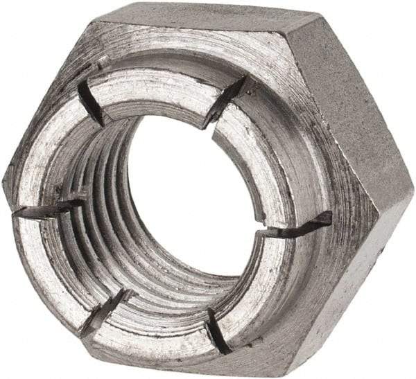 Flex-Loc - 3/4-10 UNC Grade 2 Heavy Hex Lock Nut with Expanding Flex Top - Uncoated, Meets Military Specifications - Benchmark Tooling