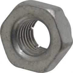 Flex-Loc - 1/4-28 UNJF Grade 2 Hex Lock Nut with Expanding Flex Top - Cadmium-Plated Finish, Meets Military Specifications - Benchmark Tooling