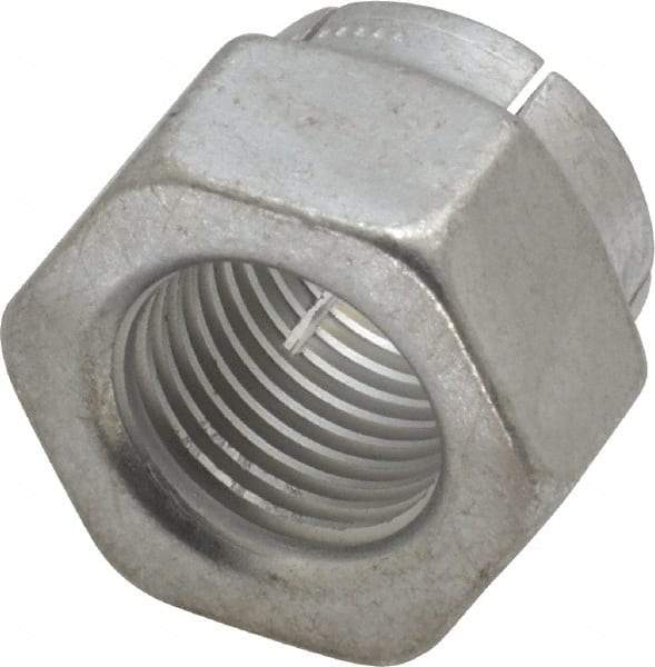 Flex-Loc - 1/2-20 UNJF Grade 2 Hex Lock Nut with Expanding Flex Top - Cadmium-Plated Finish, Meets Military Specifications - Benchmark Tooling