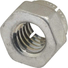 Flex-Loc - 5/16-18 UNC Grade 2 Hex Lock Nut with Expanding Flex Top - Cadmium-Plated Finish, Meets Military Specifications - Benchmark Tooling