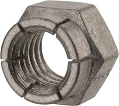 Flex-Loc - 7/16-14 UNC Grade 2 Hex Lock Nut with Expanding Flex Top - Cadmium-Plated Finish, Meets Military Specifications - Benchmark Tooling