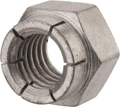 Flex-Loc - 1/2-13 UNC Grade 2 Hex Lock Nut with Expanding Flex Top - Cadmium-Plated Finish, Meets Military Specifications - Benchmark Tooling