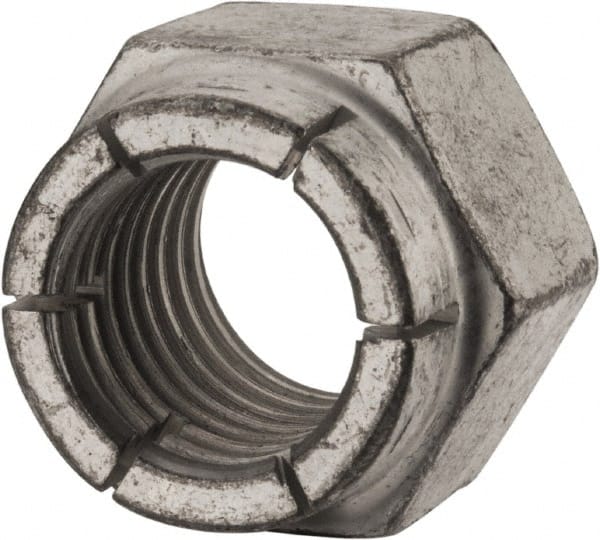 Flex-Loc - 3/4-10 UNC Grade 2 Hex Lock Nut with Expanding Flex Top - Benchmark Tooling