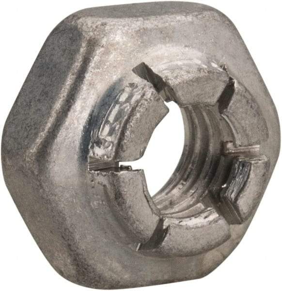 Flex-Loc - #10-32 UNJF Grade 2 Hex Lock Nut with Expanding Flex Top - 3/16" High, Cadmium-Plated Finish, Meets Military Specifications - Benchmark Tooling