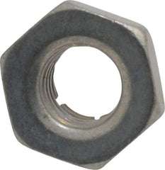 Flex-Loc - 1/4-28 UNJF Grade 2 Hex Lock Nut with Expanding Flex Top - 7/32" High, Cadmium-Plated Finish, Meets Military Specifications - Benchmark Tooling