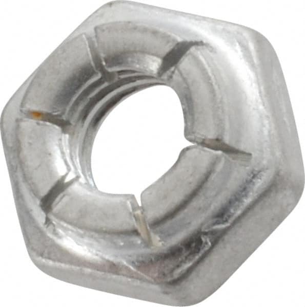 Flex-Loc - 1/4-20 UNC Grade 2 Hex Lock Nut with Expanding Flex Top - Benchmark Tooling