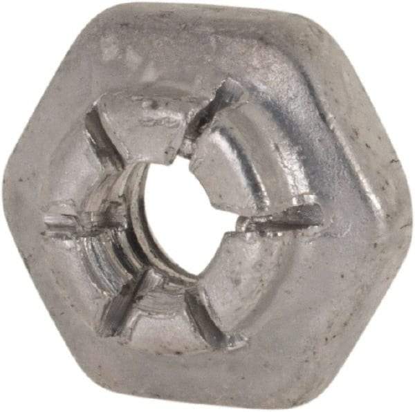 Flex-Loc - #6-32 UNJC Grade 2 Hex Lock Nut with Expanding Flex Top - 5/16" Width Across Flats, 9/64" High, Cadmium-Plated Finish, Meets Military Specifications - Benchmark Tooling