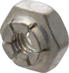 Flex-Loc - #8-32 UNJC Grade 2 Hex Lock Nut with Expanding Flex Top - 3/16" High, Cadmium-Plated Finish, Meets Military Specifications - Benchmark Tooling