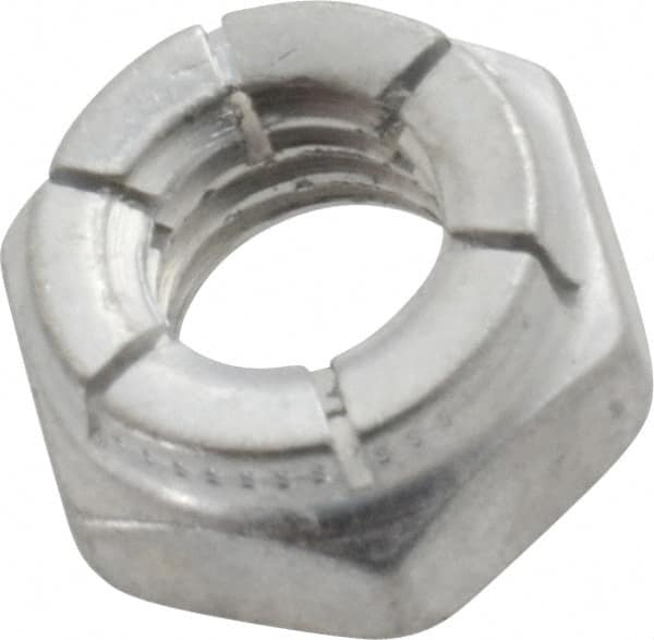 Flex-Loc - 5/16-18 UNC Grade 2 Hex Lock Nut with Expanding Flex Top - 17/64" High, Cadmium-Plated Finish, Meets Military Specifications - Benchmark Tooling