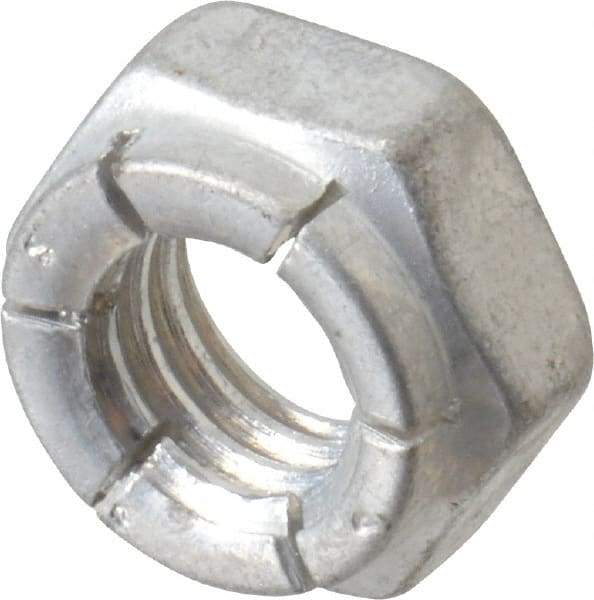 Flex-Loc - 3/8-16 UNC Grade 2 Hex Lock Nut with Expanding Flex Top - 9/32" High, Cadmium-Plated Finish, Meets Military Specifications - Benchmark Tooling