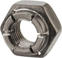 Flex-Loc - 1/4-28 UNJF 18-8 Hex Lock Nut with Expanding Flex Top - Uncoated, Meets Military Specifications - Benchmark Tooling