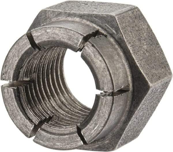 Flex-Loc - 3/8-24 UNJF 18-8 Hex Lock Nut with Expanding Flex Top - Uncoated, Meets Military Specifications - Benchmark Tooling