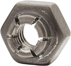 Flex-Loc - #10-24 UNJC 18-8 Hex Lock Nut with Expanding Flex Top - Uncoated, Meets Military Specifications - Benchmark Tooling