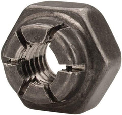 Flex-Loc - #8-32 UNJC 18-8 Hex Lock Nut with Expanding Flex Top - Uncoated, Meets Military Specifications - Benchmark Tooling