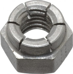 Flex-Loc - 5/16-18 UNC 18-8 Hex Lock Nut with Expanding Flex Top - Uncoated, Meets Military Specifications - Benchmark Tooling