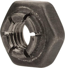 Flex-Loc - #10-32 UNJF 18-8 Hex Lock Nut with Expanding Flex Top - 3/16" High, Uncoated, Meets Military Specifications - Benchmark Tooling