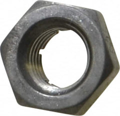 Flex-Loc - 5/16-24 UNJF 18-8 Hex Lock Nut with Expanding Flex Top - 17/64" High, Uncoated, Meets Military Specifications - Benchmark Tooling