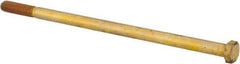 Value Collection - 3/8-16 UNC, 8" Length Under Head Hex Head Cap Screw - Partially Threaded, Grade 8 Alloy Steel, Zinc-Plated Finish, 9/16" Hex - Benchmark Tooling