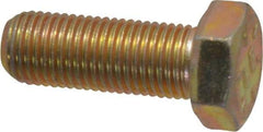 Value Collection - 3/8-24 UNF, 1" Length Under Head Hex Head Cap Screw - Fully Threaded, Grade 8 Alloy Steel, Zinc-Plated Finish, 9/16" Hex - Benchmark Tooling