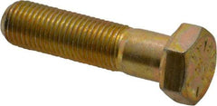 Value Collection - 3/8-24 UNF, 1-1/2" Length Under Head Hex Head Cap Screw - Partially Threaded, Grade 8 Alloy Steel, Zinc-Plated Finish, 9/16" Hex - Benchmark Tooling