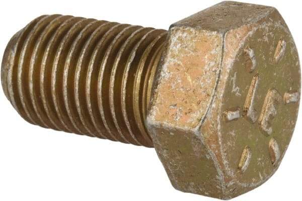 Value Collection - 7/16-20 UNF, 3/4" Length Under Head Hex Head Cap Screw - Fully Threaded, Grade 8 Alloy Steel, Zinc-Plated Finish, 5/8" Hex - Benchmark Tooling