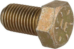Value Collection - 7/16-20 UNF, 3/4" Length Under Head Hex Head Cap Screw - Fully Threaded, Grade 8 Alloy Steel, Zinc-Plated Finish, 5/8" Hex - Benchmark Tooling