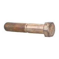 Value Collection - 7/16-20 UNF, 2-1/4" Length Under Head Hex Head Cap Screw - Partially Threaded, Grade 8 Alloy Steel, Zinc-Plated Finish, 5/8" Hex - Benchmark Tooling