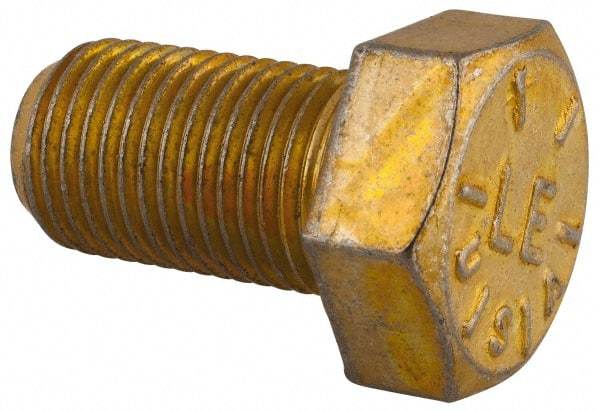 Value Collection - 1/2-20 UNF, 7/8" Length Under Head Hex Head Cap Screw - Fully Threaded, Grade 8 Alloy Steel, Zinc-Plated Finish, 3/4" Hex - Benchmark Tooling